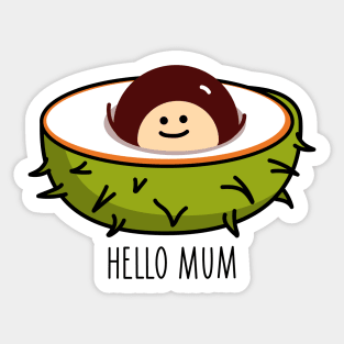 Chestnut baby birth Sticker